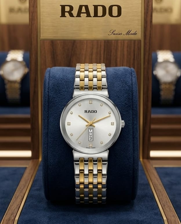 Rado White Dial Luxury Watch Elegant Stainless Steel Premium Design