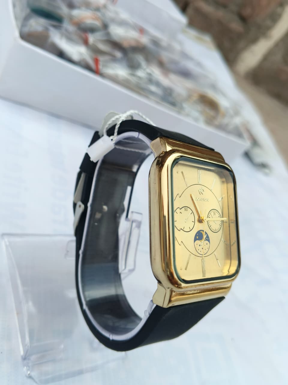 Moonstone Rectangle Golden