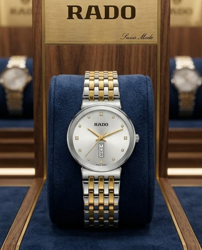 Rado White Dial Luxury Watch Elegant Stainless Steel Premium Design