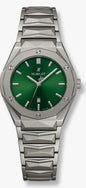 Hublot Green Dial Luxury Watch  Premium Stainless Steel Elegant Design