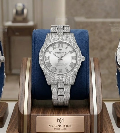 Moonstone White Girls Watch Elegant & Stylish Design