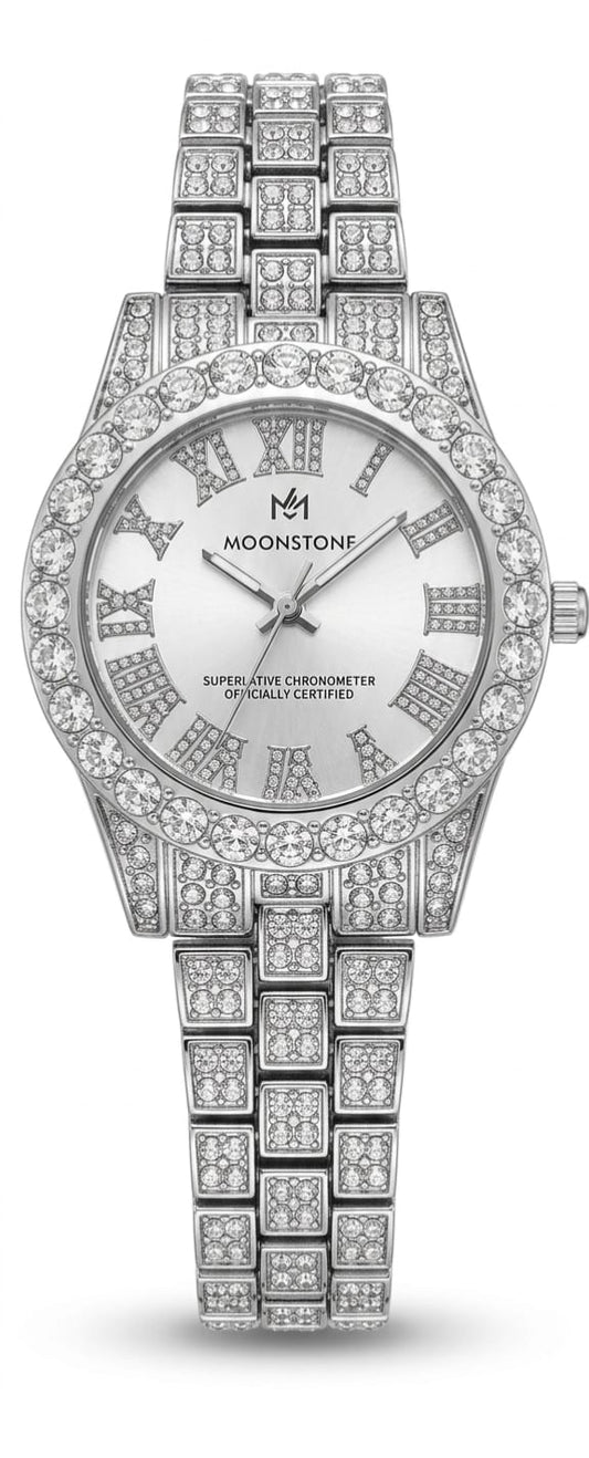 Moonstone White Girls Watch Elegant & Stylish Design