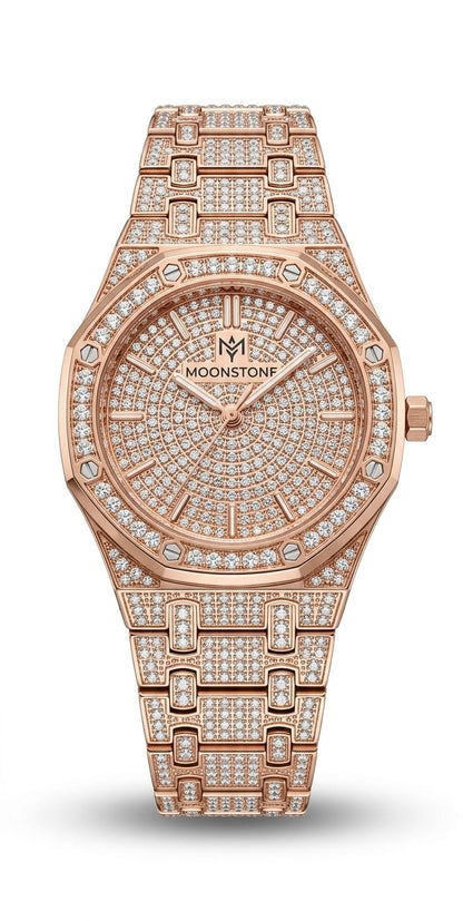 Moonstone Diamond Girls Watch Elegant Luxury Design