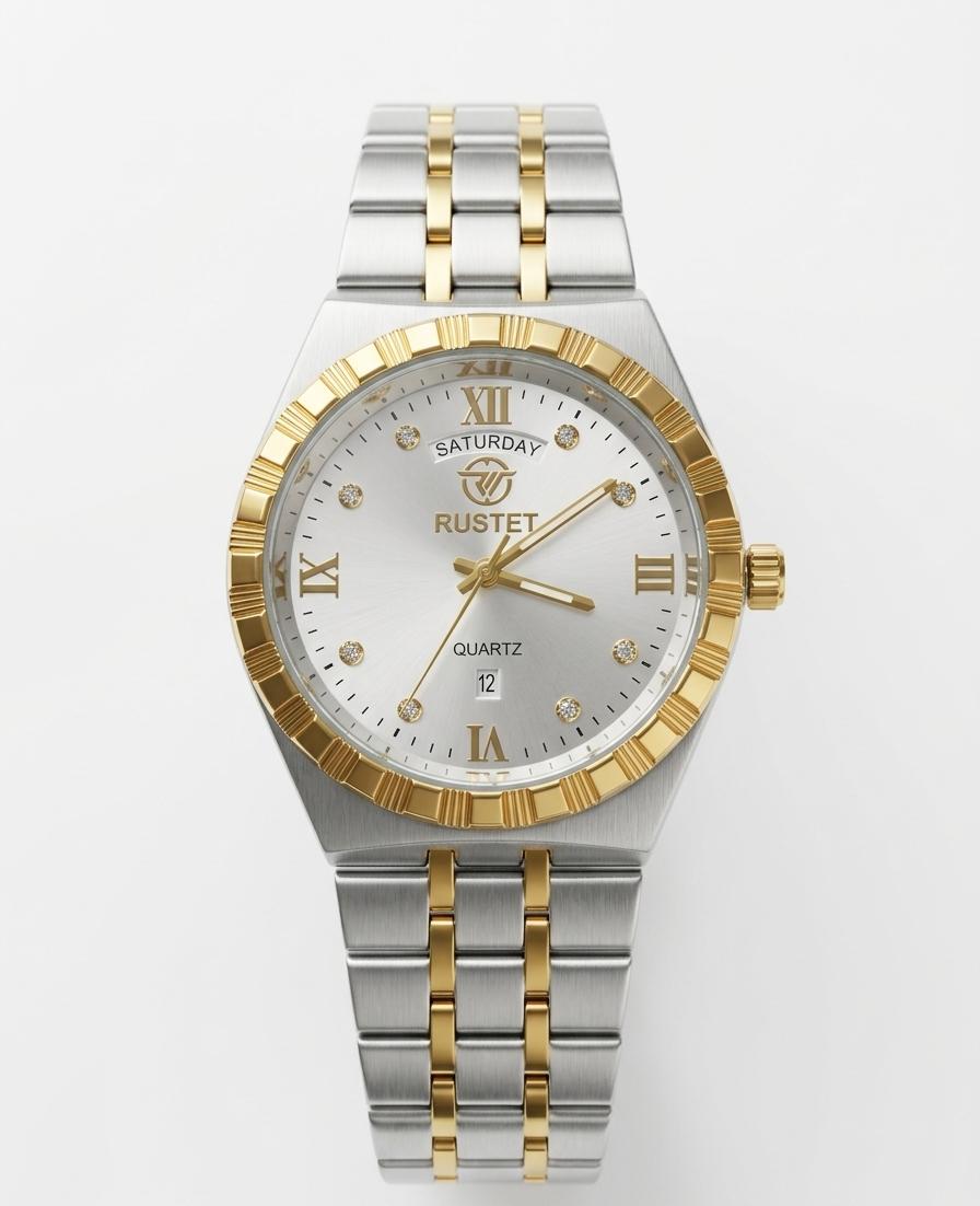 Estate of Class Watch  Silver Sunray Dial with Fluted Golden style