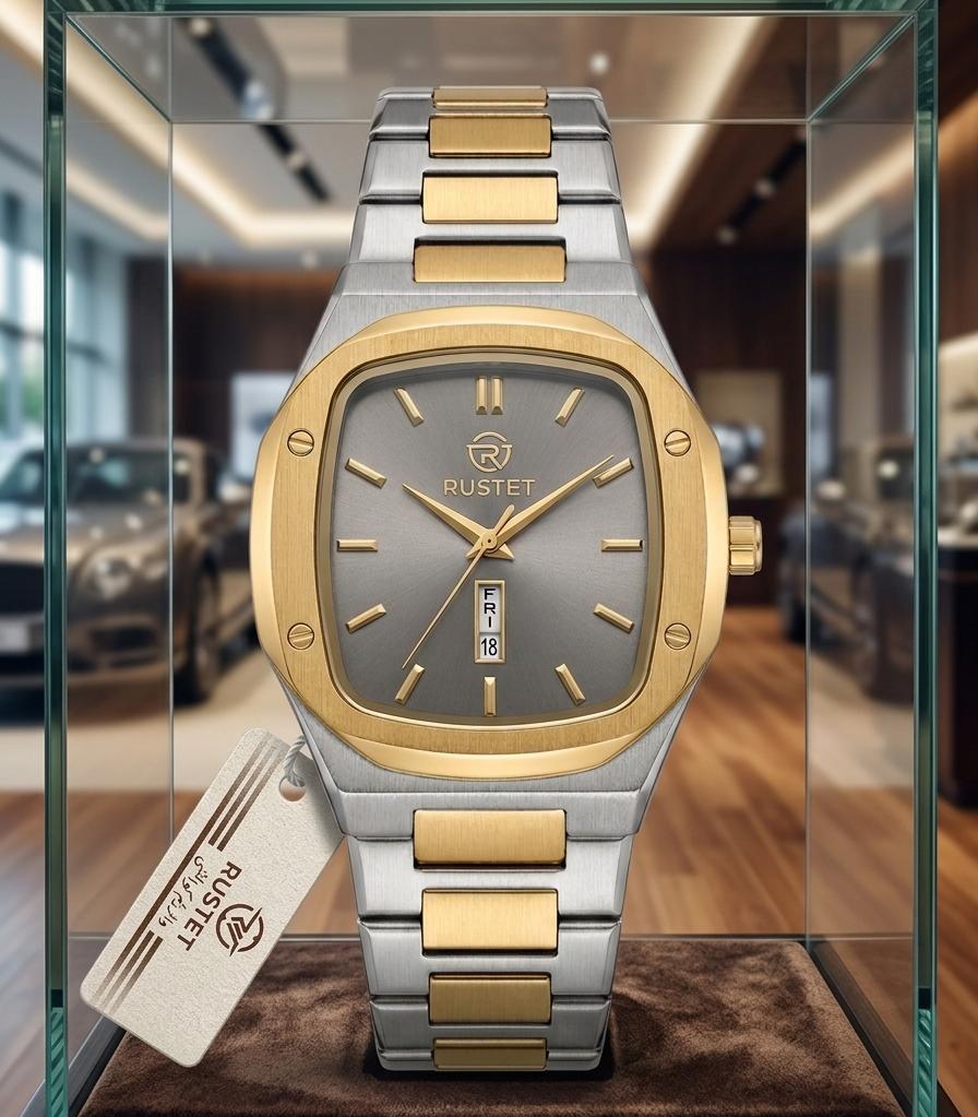 Rustet Signature Two Tone Gold & Silver