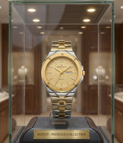 Prestige Men Luxury Watch Golden Wavy