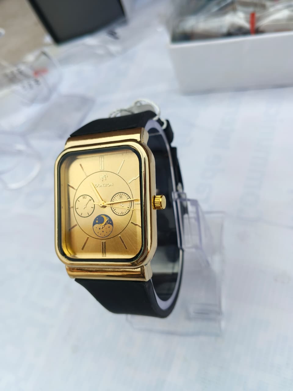 Moonstone Rectangle Golden