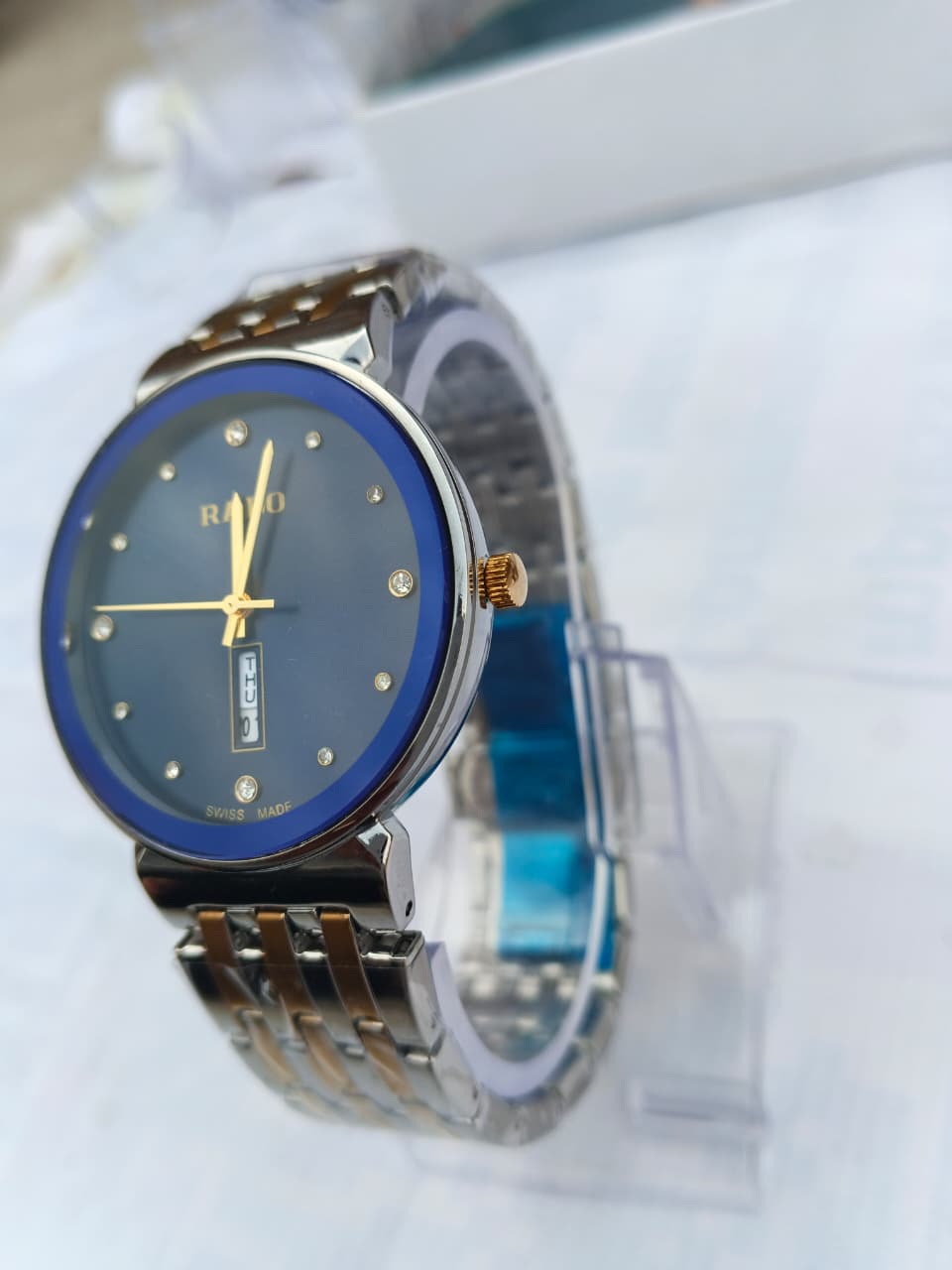 Rado Inspired Stainless Steel Watch
