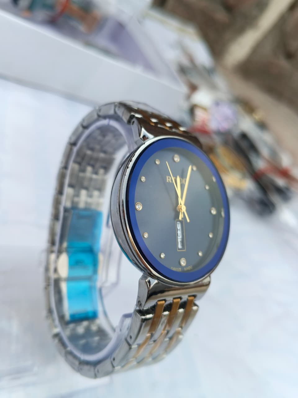 Rado Inspired Stainless Steel Watch